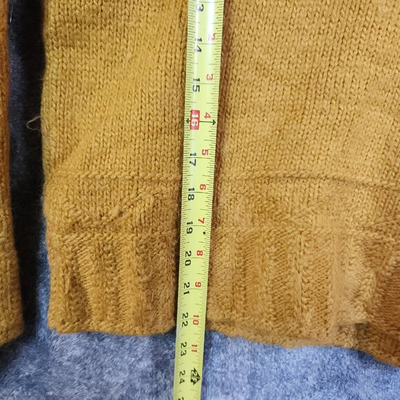 JW Anderson Uniqlo Wool Alpaca Blend Sweater Large Mustard Yellow Turtleneck EUC - Picture 8 of 8